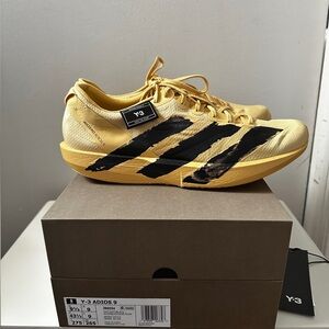 Y-3 Adios 9 Yellow and Black Men's Sneakers
